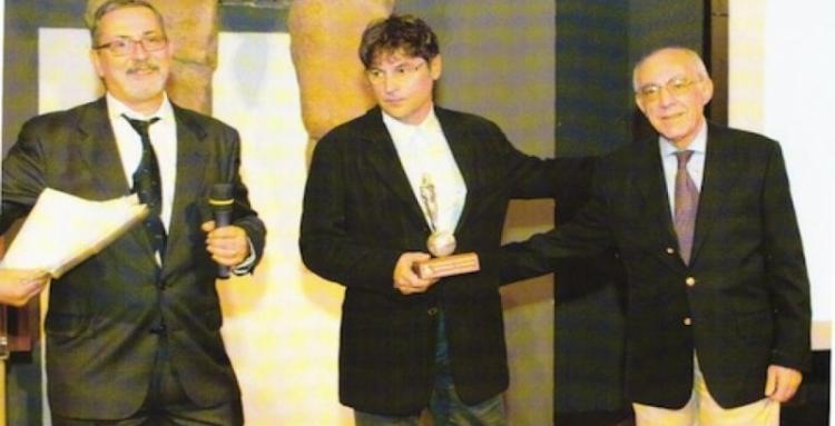  Agrigento 2008.  Consegna del Premio Speciale "Efebo d'oro" per il miglior libro di cinema 2008:  "Morricone - Cinema e oltre " 