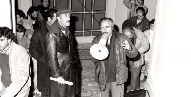 L'Aquila 1981, Teatro Comunale. Stage di Luciano Tovoli e Nestor Almendros