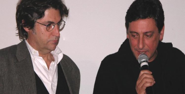 L'Aquila 2004, cinema Massimo.  Con l'attore-regista Sergio Castellitto durante un incontro con gli studenti