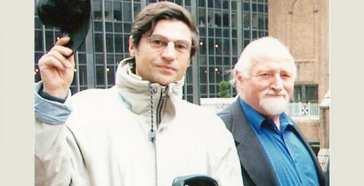 New York  2004. Con il drammaturgo italo-americano Mario Fratti (vincitore con "Nine" di 7 Tony Awards), in occasione  della giornata dedicata dall'Istituto Italiano di Cultura alla "Missione" dell'Accademia dell'Immagine